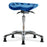 E Com Seatings Polyurethane Tractor Stools - POLY TRACT MB SO - CH BASE, GLDS, BLUE - PTMBSO-CR-NF-RG-BLU