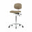 EO2 Concepts Class 100 Cleanroom Medium Bench-Height Chairs - Class 100 Cleanroom Medium Bench-Height Chair, Vinyl, Seat Tilt, Chrome Frame, Casters, Taupe - NCR-VMBCH-CR-T1-A0-NF-CC-8584