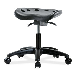 E Com Seatings Polyurethane Tractor Stools - POLY TRACT DH SO - BLK BASE, CSTRS, BLK - PTDHSO-RG-RC-BLK