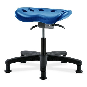 E Com Seatings Polyurethane Tractor Stools - POLY TRACT DH SO - BLK BASE, GLDS, BLUE - PTDHSO-RG-RG-BLU