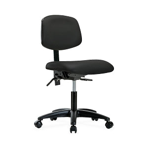 Ecom Seating Vinyl Low Chairs - VINYL LOW CH - CH BASE, CSTRS, BLK - VDHCH-CR-T0-A0-CC-8540