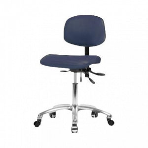 Ecom Seating Vinyl Low Chairs - VINYL LOW CH - CH BASE, CSTRS, BLU - VDHCH-CR-T0-A0-CC-8582