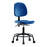 E Com Seating Polyurethane Desk-Height Chairs - Desk-Height Chair, Polyurethane, Round Base, Medium Back, Seat Tilt, Casters, Blue - PDHCH-MB-RT-T1-A0-RC-BLU