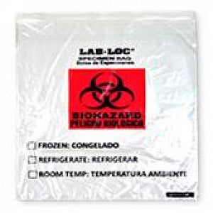 Elkay Plastics Reclosable 2-Wall Specimen Transfer Bag - Lab-Loc Specimen Bag, 2 mil Thickness, Clear, 20 x 24 - LABZ2024BC