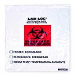 Elkay Plastics Reclosable 2-Wall Specimen Transfer Bag - Lab-Loc Specimen Bag, 2 mil Thickness, White Opaque, 20 x 24 - LABZ2024BW