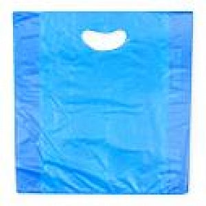 Elkay Plastics HDPE Merchandise Bags with Die-Cut Handles - BAG, MRCHNDSE, DIECUT, BLUE, 0.7 MIL, 12X3X18 - CH18BE