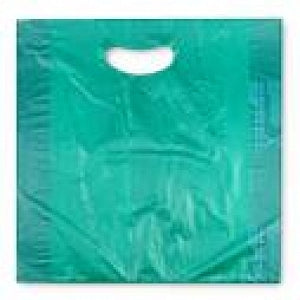 Elkay Plastics HDPE Merchandise Bags with Die-Cut Handles - BAG, TEAL, ALL PURPOSE, 0.7MIL, 16X4X24 - CH24TG