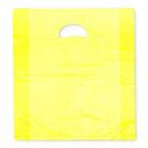 Elkay Plastics HDPE Merchandise Bags with Die-Cut Handles - BAG, MERCHANDISE, 0.7MIL, 16X4X24, YELLOW - CH24YE