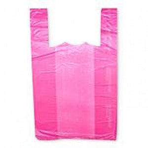 Elkay Plastronic T-Shirt Bags - BAG, MAGENTA, T-SHIRT, 0.65 MIL, 12X6X23 - CT1824M