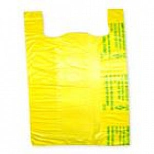 Elkay Plastronic T-Shirt Bags - BAG, YELLOW, T-SHIRT, 0.65 MIL, 12X6X23 - CT1824Y