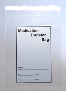 Elkay Plastic Medication Transfer Bags - BAG, MED TRANSFER, TAMP-EVIDENT, 8X10 - TE20F0810M