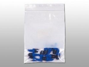 Elkay Plastics Clear Line Write-On Sealed Bags - BAG, CLEAR, SNGL TRCK SEAL TOP, WHITE BLOCK - F20508W