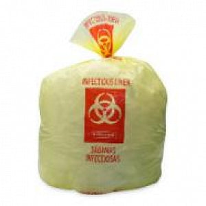 Elkay High-Density Infectious Liner - BAG, YELLOW, BHZ, HDPE, 33 GL, 30.5X43 - HD33YE