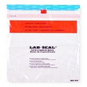 Elkay Plastics Lab Seal Tamper-Evident Specimen Bags - Lab Loc Tamper-Evident Specimen Bag with Removable Biohazard Symbol, 3-Wall Construction, 13" x 18", Clear - LABA1318B