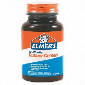 Elmer's Products 4 oz. Rubber Cement Glue - Repositionable Rubber Cement, 4 oz. - E904