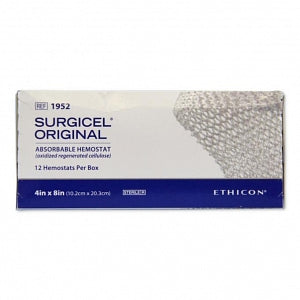 Ethicon Surgicel Absorbable Hemostat - HEMOSTAT, ABSORBABLE, SURGICEL, STRL, 4X8, VA - 1952