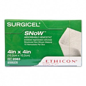 Ethicon Surgicel SNoW Hemostats - HEMOSTAT, SURGICEL, ABSORBABLE, 4"X4", VA - 2083