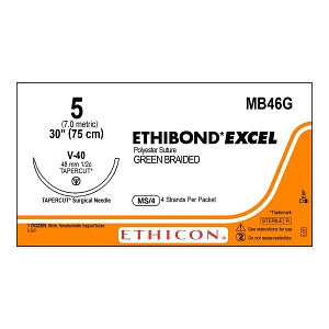 Ethicon Ethibond-Excel Sutures - SUTURE, ETHIBOND-EXCEL, GRN, 5, 4-30, V-40, VA - MB46G