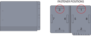 Barkley Match End Tab Folder 2-Ply End Tab Fastener Position &#35;1 & #3 50/Box
