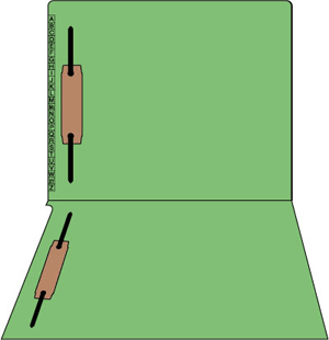 Kardex Compatible End Tab Folder 2-Ply Top And Side 11 3/4" X 9 1/2" 50/Box