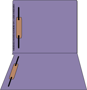 Kardex Compatible End Tab Folder 2-Ply Top And Side 11 3/4" X 9 1/2" 50/Box