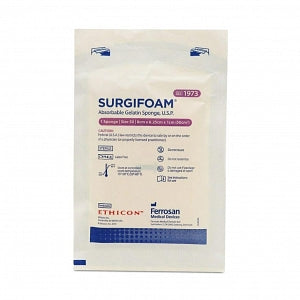 Ethicon Surgifoam Absorbable Gelatin Sponges - Surgifoam Absorbable Gelatin Sponge, 8 cm x 6.25 cm x 10 mm - 1973