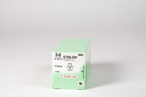 Ethicon Precision Point Nonabsorbable Nylon Surgical Monofilament Suture - Precision Point Nonabsorbable Nylon Surgical Monofilament Suture, Pliabilized, Black, 5/0, 18", P-3 Needle - 698G