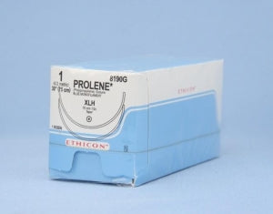 Ethicon Prolene Sutures with Hemo-Seal - PROLENE Polypropylene Monofilament Suture, Blue, XLH Needle, Size 1, 30" - 8190G