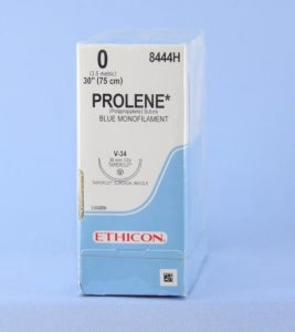 Ethicon Tapercut Prolene Non-Absorbable Sutures - SUTURE, PROLENE, MONO, BLUE, 0, 30", V-34 - 8444H