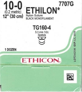 Ethicon Ethilon Sutures - Ethilon Suture, Nylon, 1-0, 36", CT-1 Needle - D6003