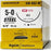 Ethicon D-Special Sutures - D-Special Surgical Steel B& S 22 Suture, Monofilament, Size 4-0, 18", with MO-4 Needle - D9604