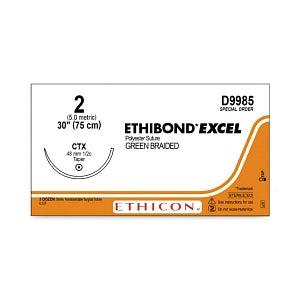 Ethicon Taper Point Ethibond Excel Suture - SUTURE, ETHIBOND, EXCEL, 30", 2 GRN, D-SPCL - D9985