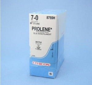 Ethicon Prolene Polypropylene Sutures - Prolene Polypropylene Suture, Mono Everpoint, Blue - EPM8755