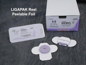 Ethicon Taper Point Vicryl Synthetic Absorbable Sutures - Violet Coated Vicryl 3-0 SH 36" Suture - J527H