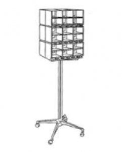 Ethicon IV Pole with Suture Rack - IV Pole with Suture Rack, 18.25" x 16.5" x 56.5" - SPR1