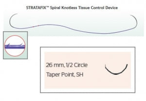 Ethicon Stratafix Spiral Monocryl Plus Synthetic Sutures - Stratafix Monocryl Synthetic Absorbable Suture, Undyed, SH, Size 2-0, 6" L - SXMP1B408