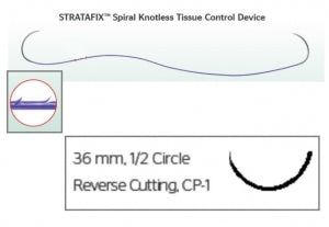 Ethicon Stratafix Spiral Monocryl Plus Synthetic Sutures - Stratafix Monocryl Synthetic Absorbable Suture, Undyed, CP-1, Size 2-0, 27" L - SXMP1B419