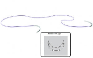 Ethicon Stratafix Knotless Tissue Control Devices - Stratafix Spiral PDO Suture, Violet, Size 1, 24 cm x 24 cm, with Double Armed CT-1 Needles, 36 mm - SXPD2B402