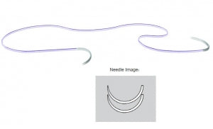 Ethicon Stratafix Knotless Tissue Control Devices - Stratafix Spiral PDO Suture, Violet, Size 1, 24 cm x 24 cm, with Double Armed CP-2 Needles, 26 mm - SXPD2B416