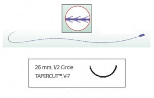 Ethicon Stratafix PDS Wound Closure System - Stratafix Spiral PDS Suture, Violet, Size 4-0, 45 cm, PS Needle - SXPP1B118