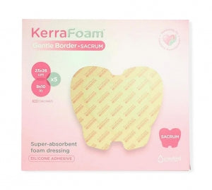 Crawford Healthcare KerraFoam Gentle Border Dressings - KerraCel Foam Dressings 9" x 10", Large Sacral - CWL1040