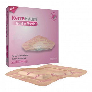 Systagenix KerraFoam 5-Layer Gentle Border Silicone Dressing - DRESSING, FOAM, SILC, BORD, KERRA, 6X6 - CWL1132