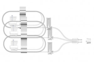 Evans Medical SCIg Safety Sets - SCIg Safety Set, 36" Tri-Furcated Tubing, Needle, - SAF-Q-306-G27