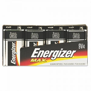 Eveready Energizer Max 9V Alkaline Battery - MAX Alkaline 9V Batteries - 522FP-4