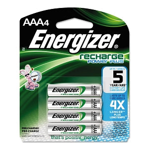 Evergizer Battery Rechargeable Energizer Batteries - NiMH Rechargeable AAA Batteries, 1.2V - NH12BP-4