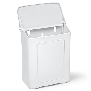 Medline Plastic Sanitary Napkin Receptacles - RECEPTACLE, SANITARY, PLASTIC, WHITE - EVS1102WHI