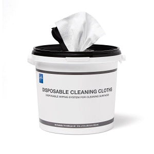 Medline Disposable Dry Wipes - Disposable Dry Wipes, Replacement Bucket and Lid - EVS70111B