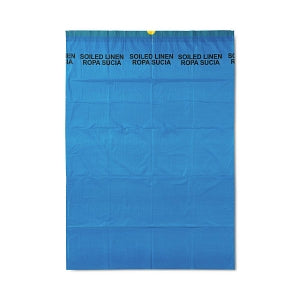 Medline Soiled Linen Liners - Soiled Linen Liners with Draw Tape, Blue, 29" x 41", 2.0 Mil - EVSBAGBD2902