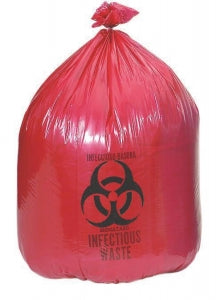 Medline Medline Trash Liners - Bin Liner Roll, Red, Biohazard, 30" x 43" - EVSBL304313RP