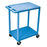 Medline 2-Shelf Tub Carts - 2 Shelf Polyethylene Cart with 4" Casters, 24"W x 18"D 33-1/2"H, Blue - HE32BLU